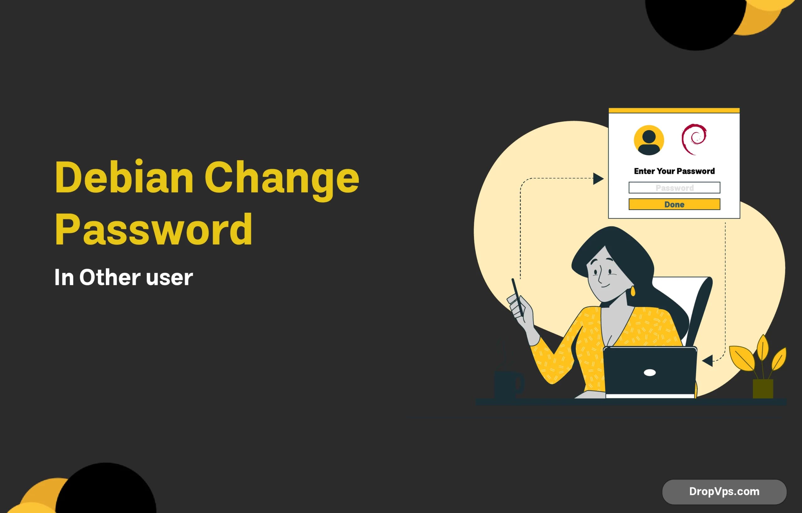 Debian change password other user