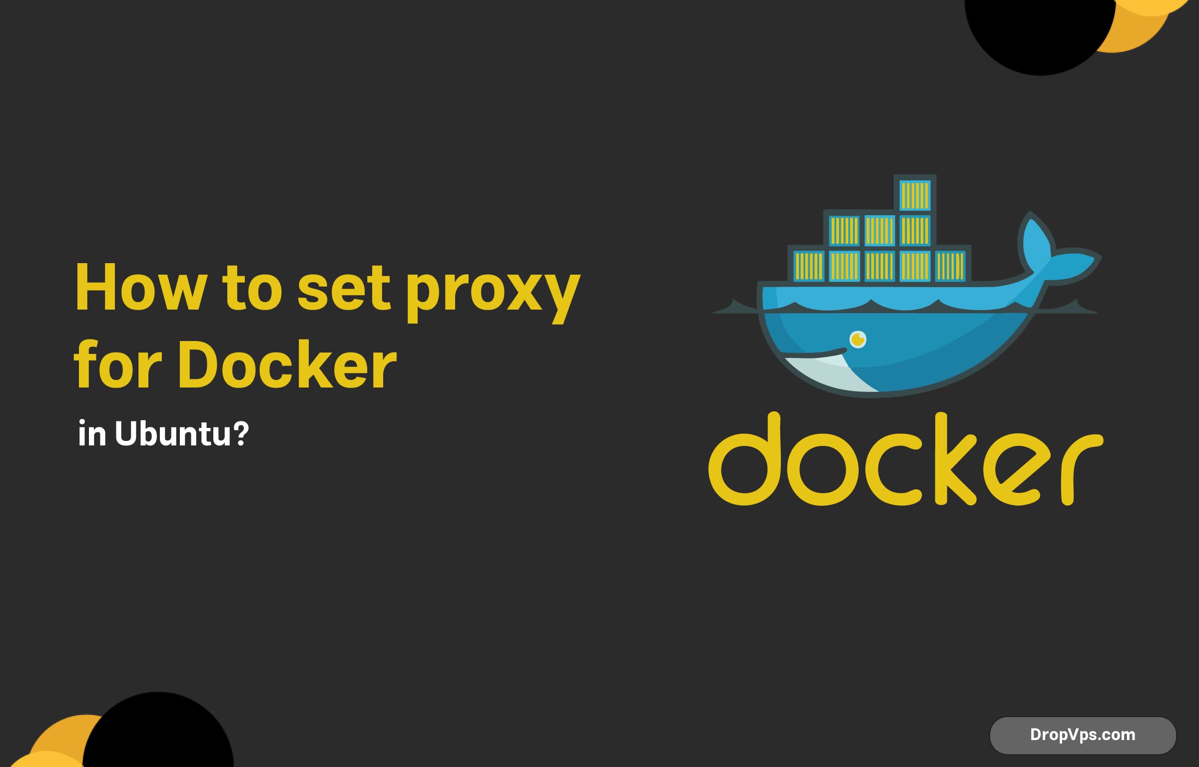 How to set proxy for Docker in Ubuntu?