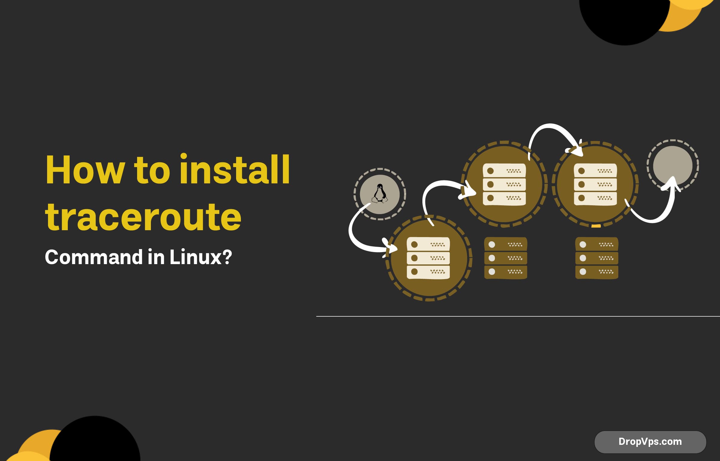 How to install traceroute command in Linux?
