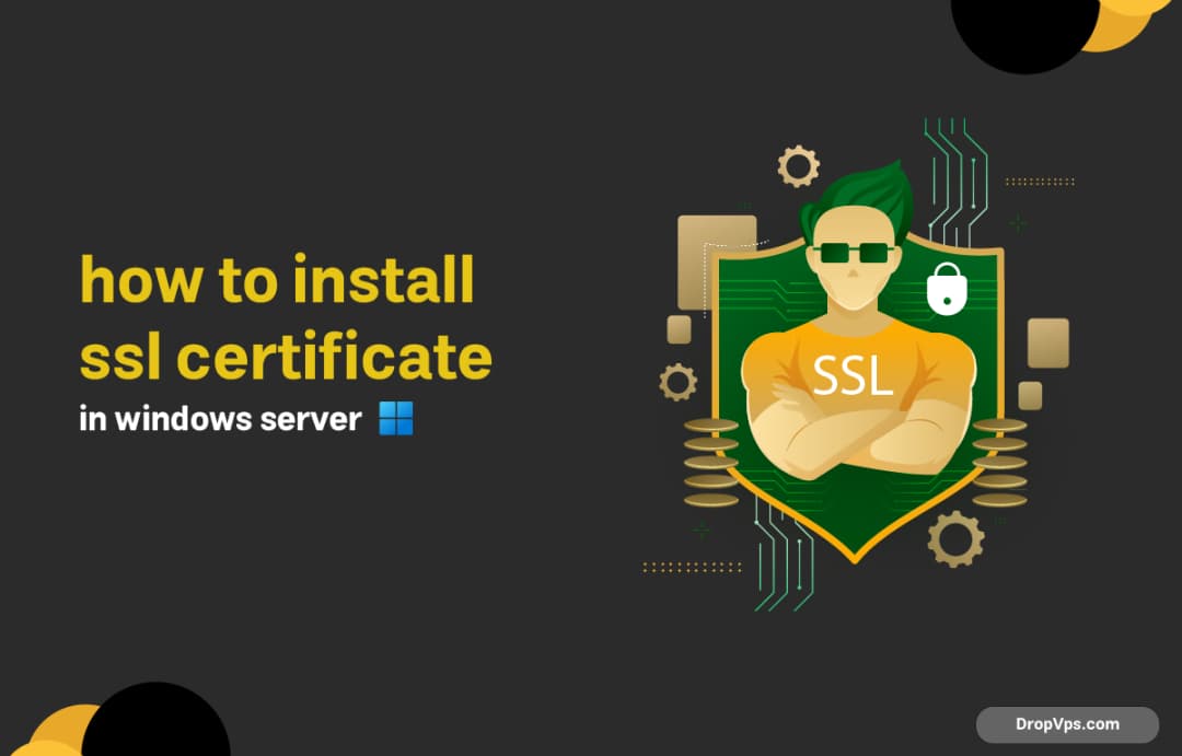how to install ssl certificate in windows server