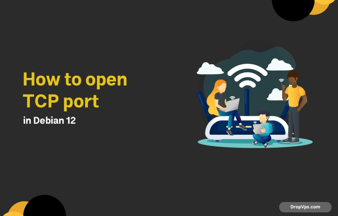 How to open TCP port in Debian 12