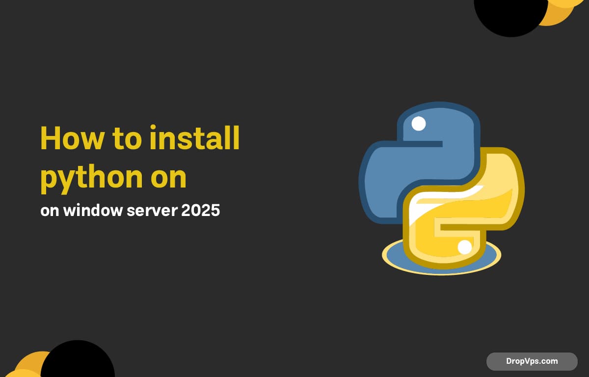 How to install python on window server 2025