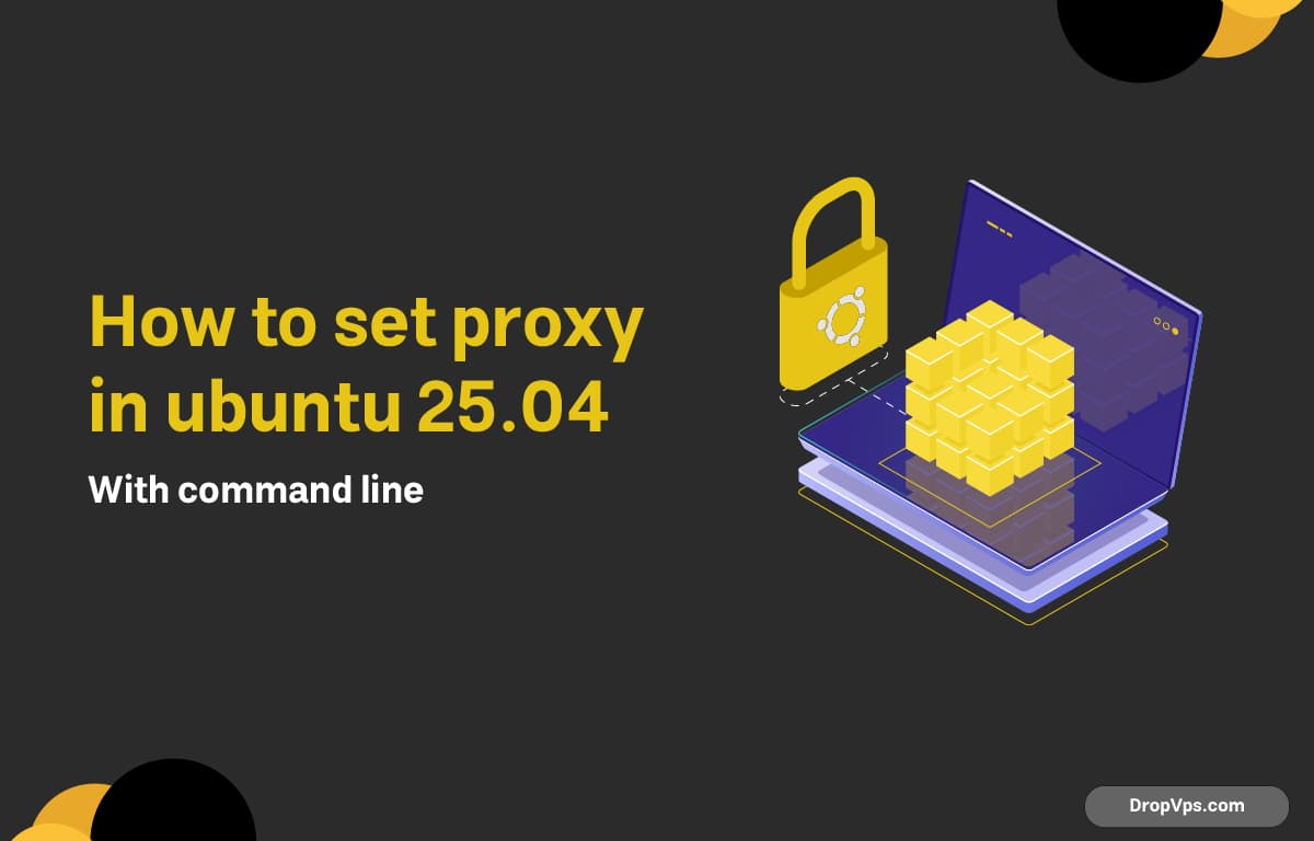 how to set proxy in ubuntu 25.04 command line