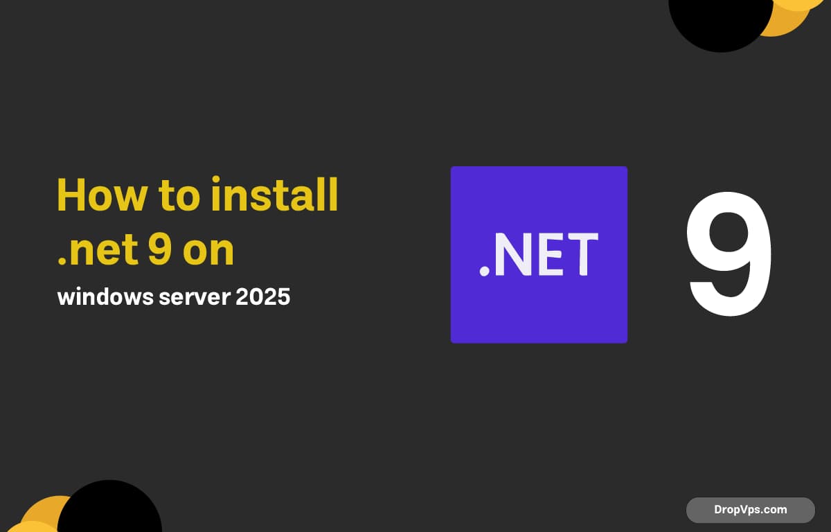 how to install .net 9 on windows server 2025