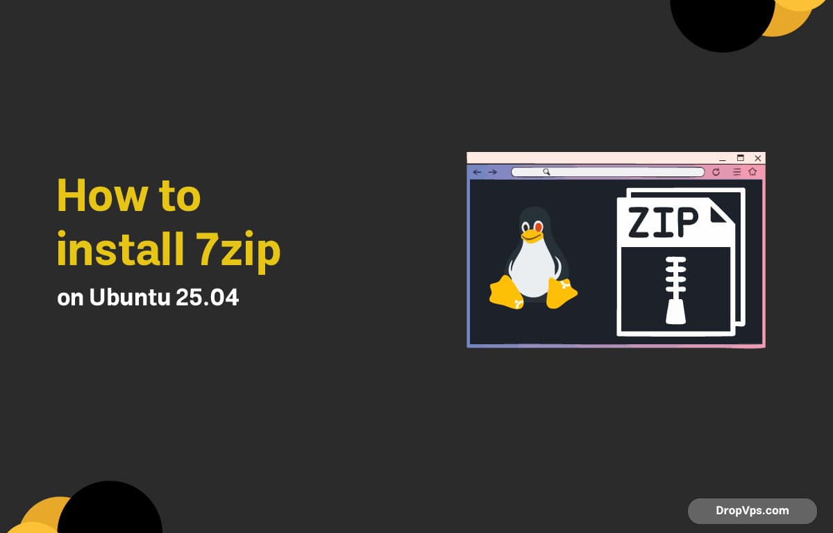 how to install 7zip on Ubuntu 25.04