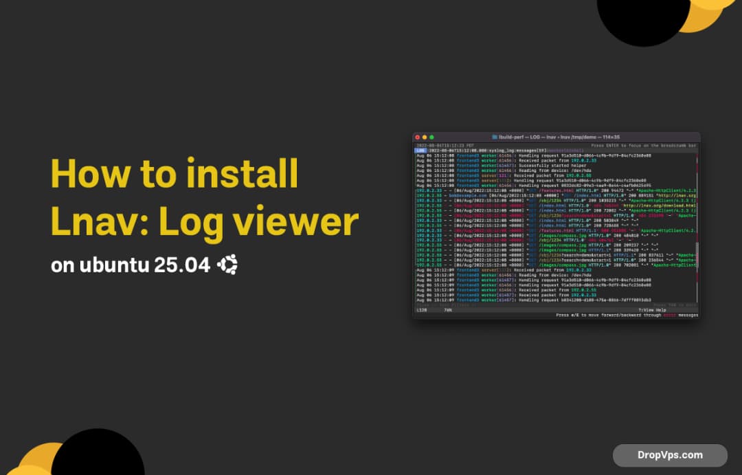 How to install Lnav: Log viewer ubuntu 25.04