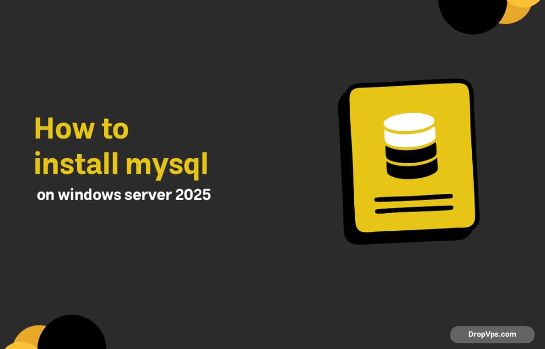 How to install MySQL on windows server 2025