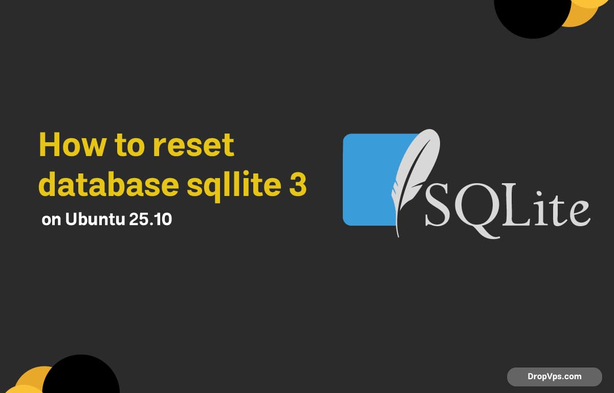 How to reset database sqllite 3 on Ubuntu 25.10