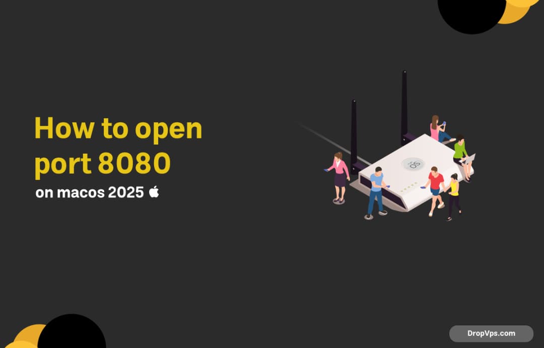 how to open port 8080 on macos 2025