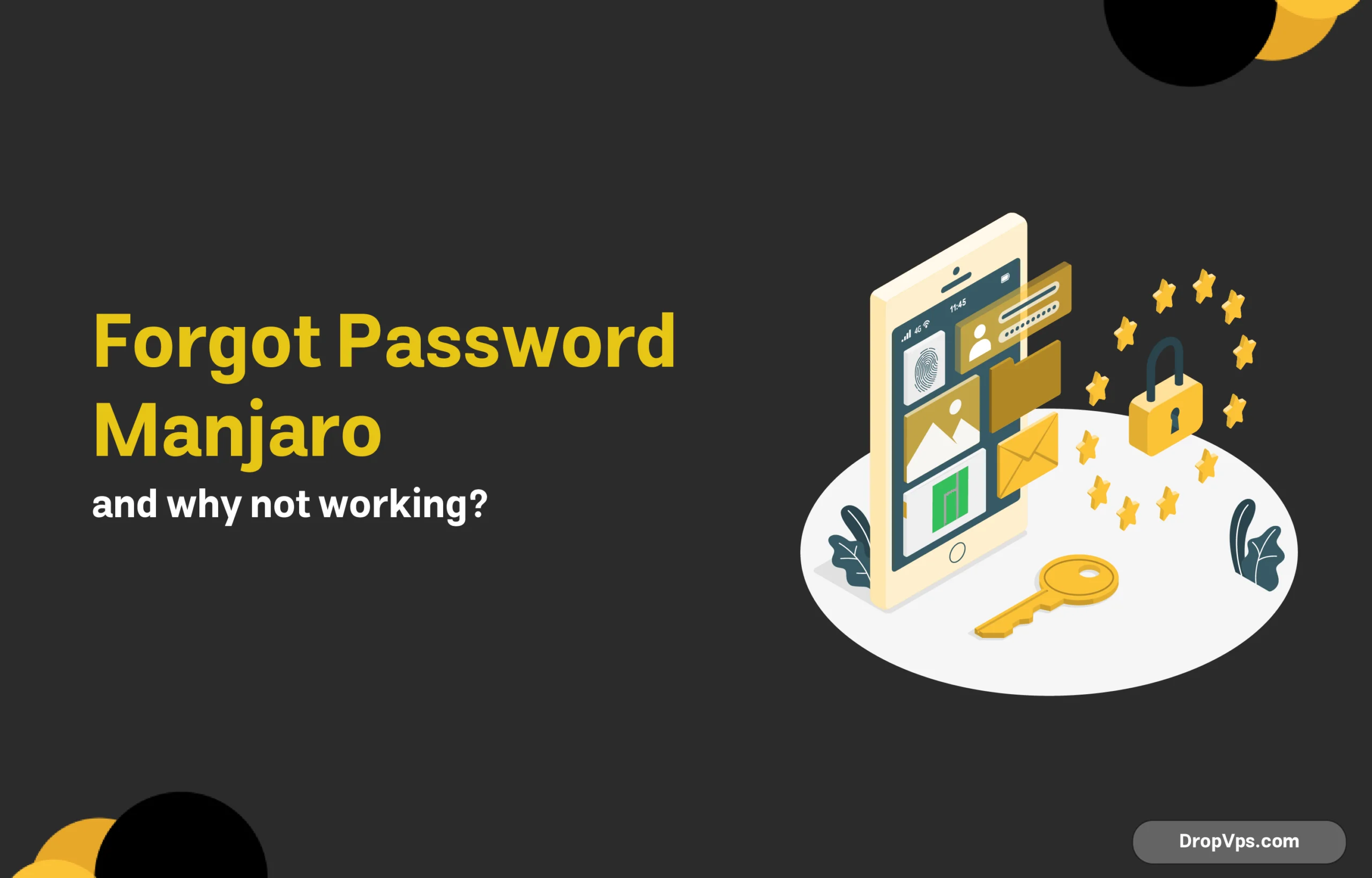 Forgot Password manjaro and why not working?