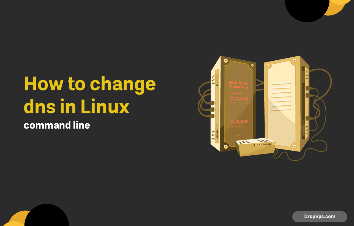 How to change dns in linux command line